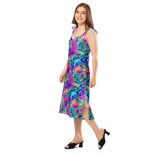 Hypercolor Oasis on a Slip Dress