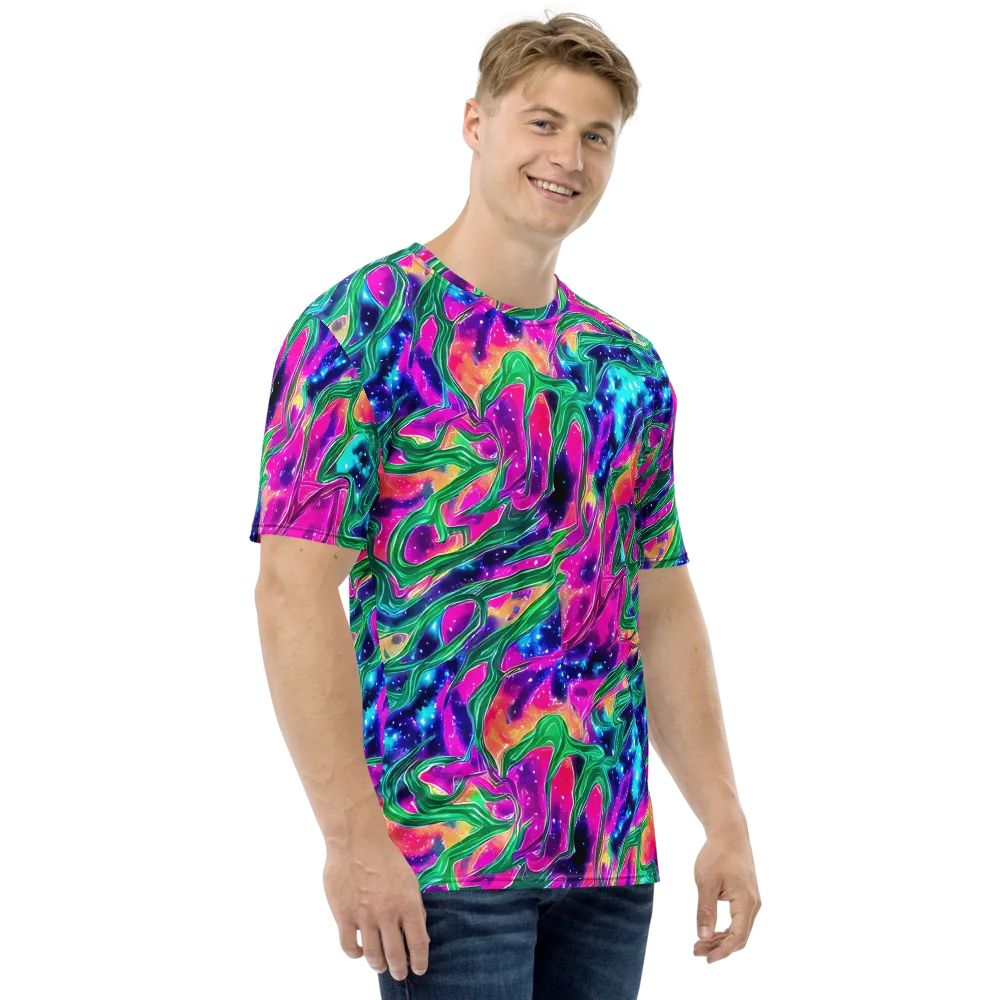 Hypercolor Oasis on Men's Crew Neck T-Shirt — Right
