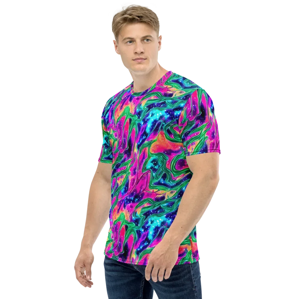 Hypercolor Oasis on Men's Crew Neck T-Shirt — Left