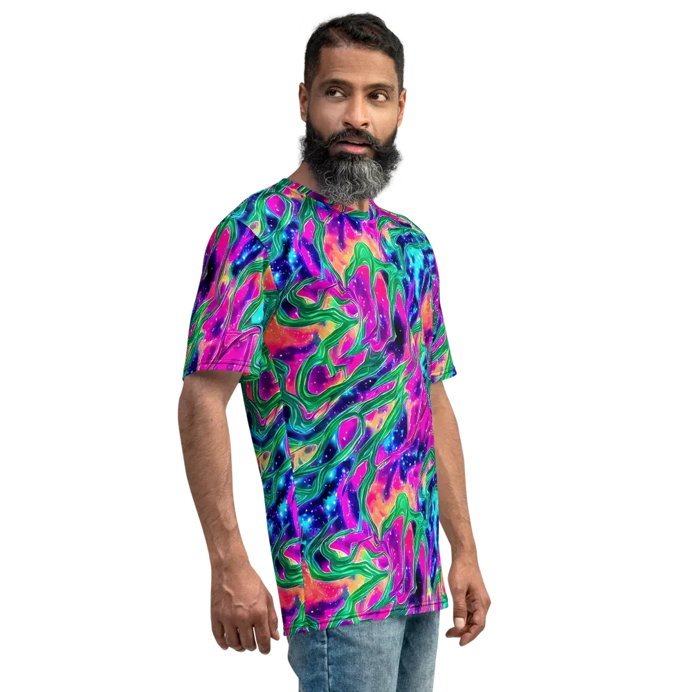 Hypercolor Oasis on Men's Crew Neck T-Shirt — Right