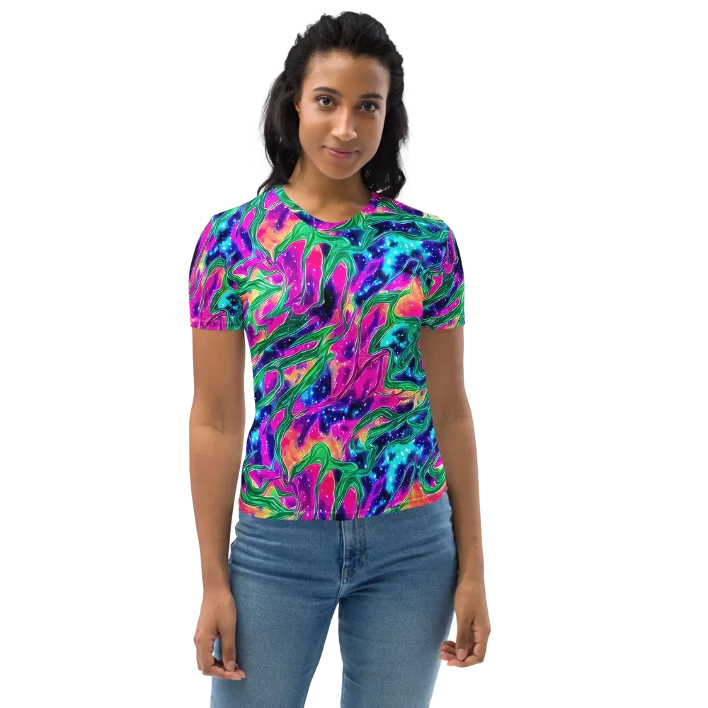 Hypercolor Oasis on Women's Crew Neck T-Shirt — Front