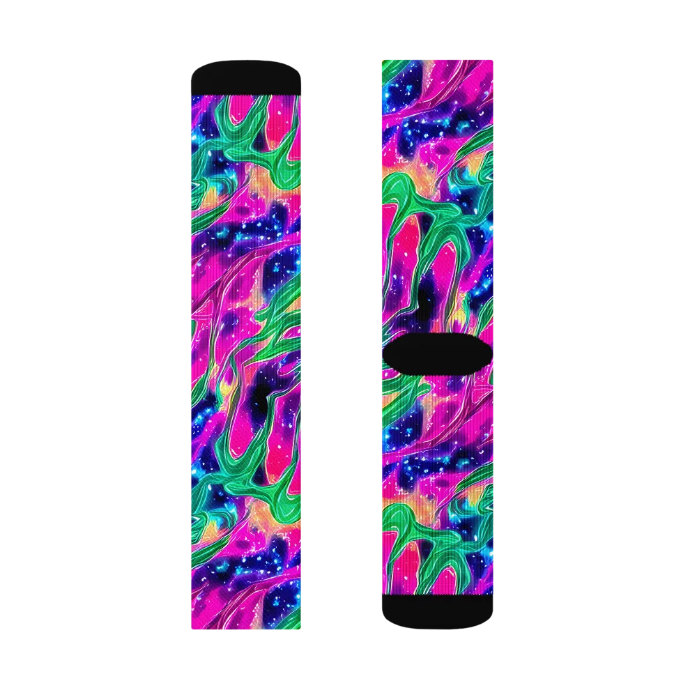 Hypercolor Oasis on Socks — Left Sock