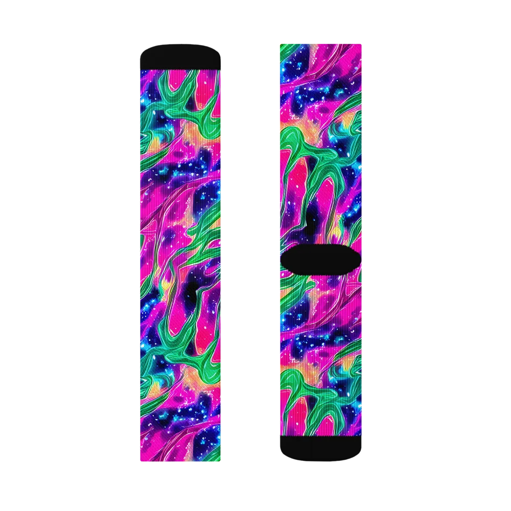 Hypercolor Oasis on Socks — Right Sock
