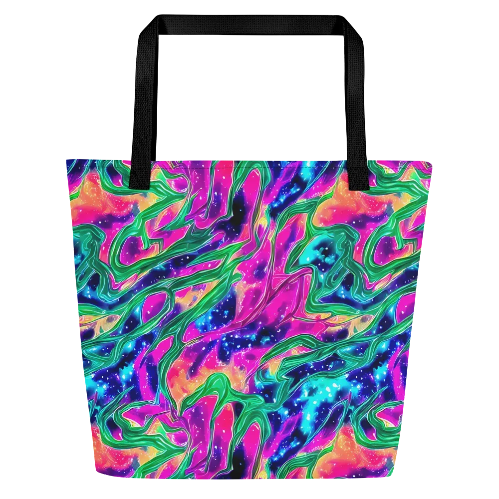 Hypercolor Oasis on Large Tote Bag W/ Pocket — Front