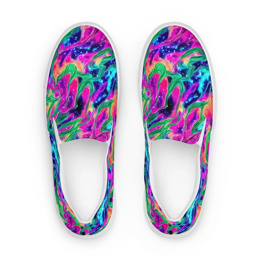 Hypercolor Oasis on Women's Slip-On Canvas Shoes — Front