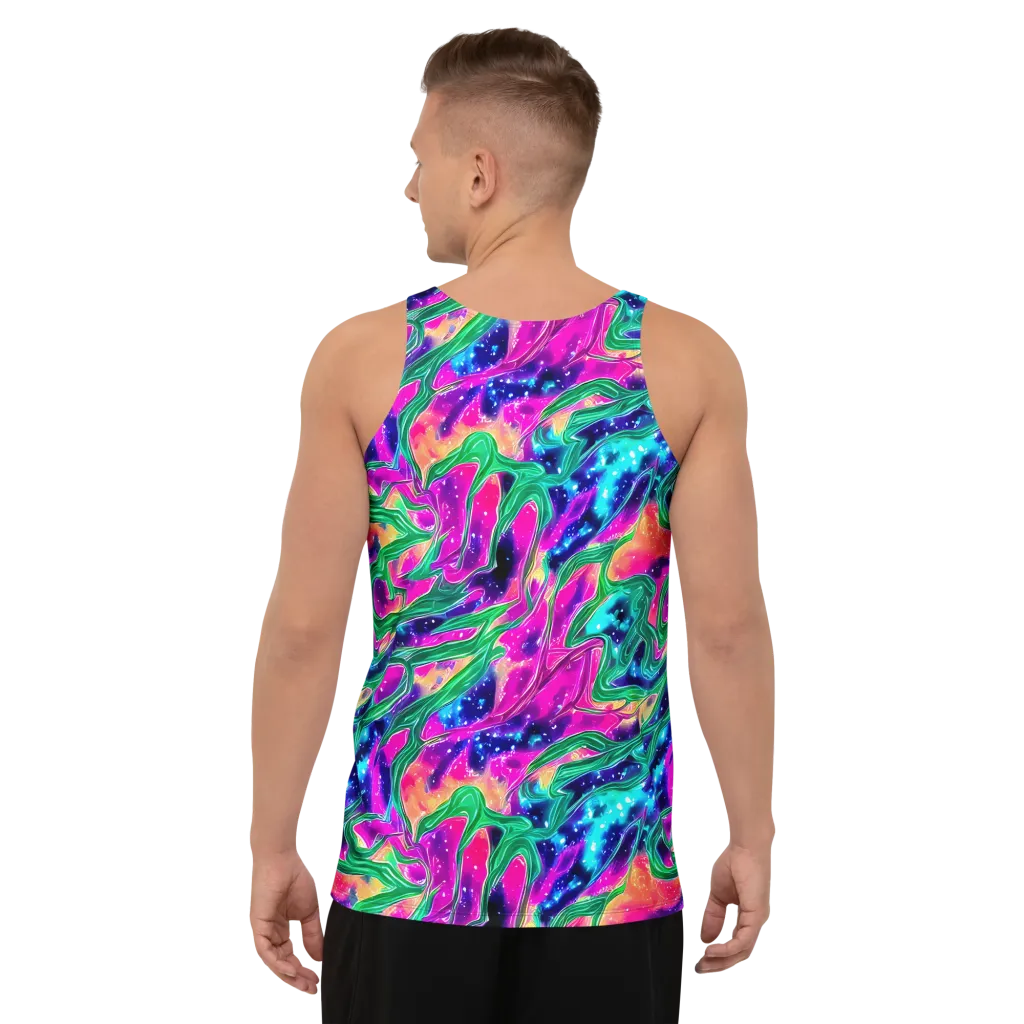 Hypercolor Oasis on Men's Tank Top — Back