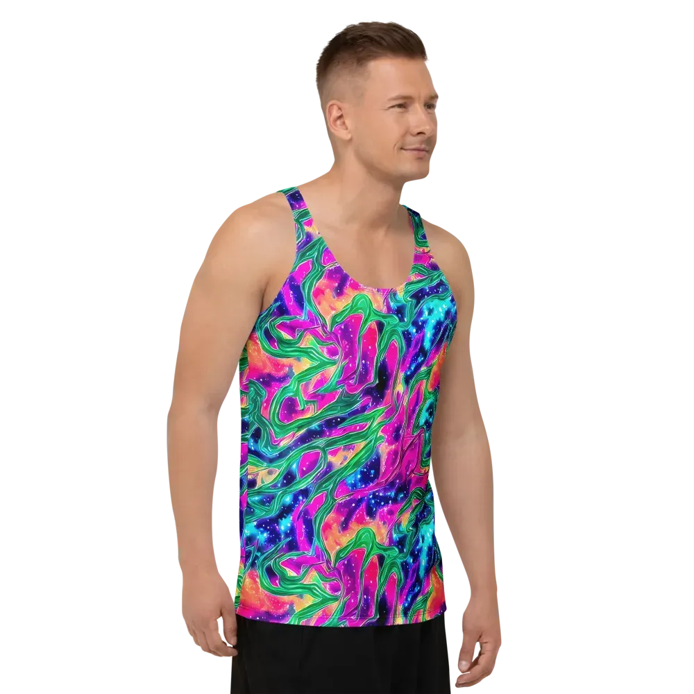 Hypercolor Oasis on Men's Tank Top — Right Front