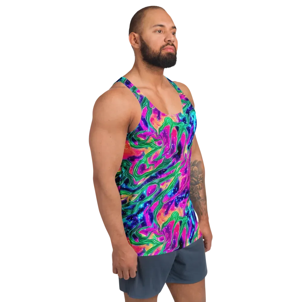 Hypercolor Oasis on Men's Tank Top — Right Front