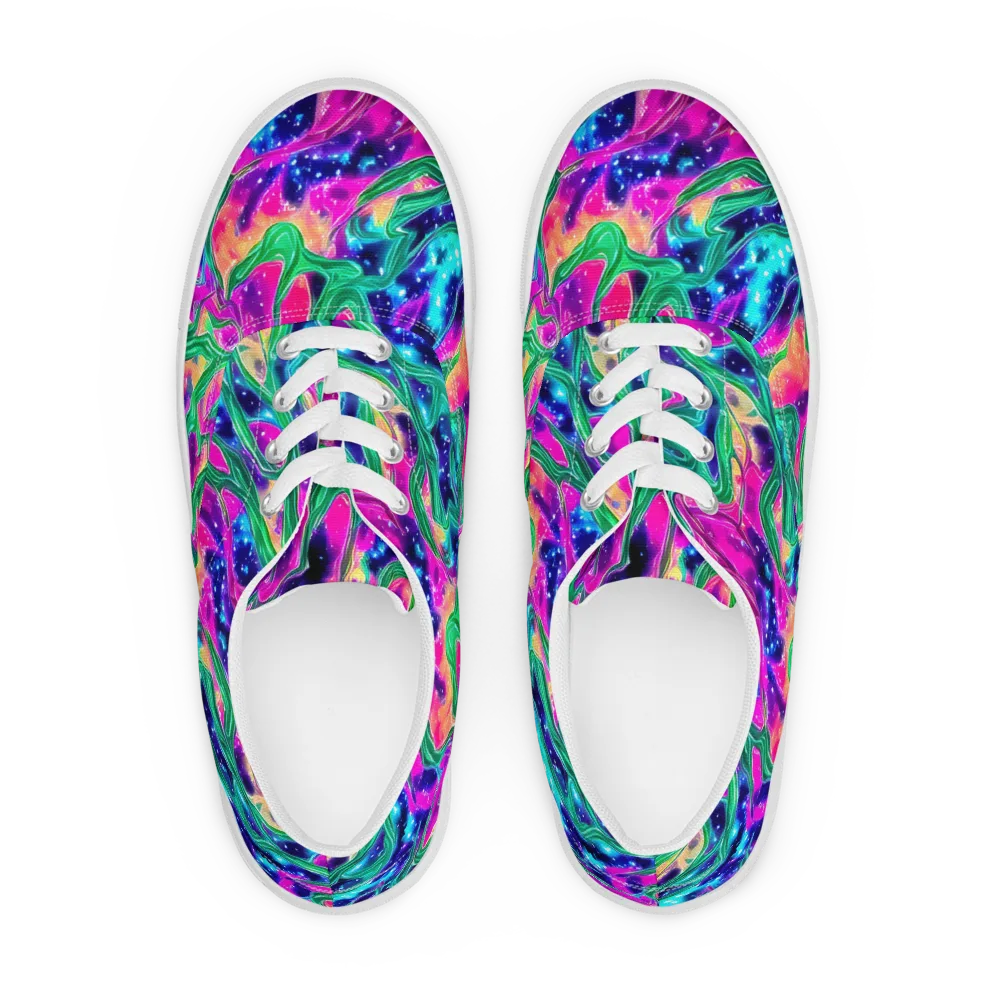 Hypercolor Oasis on Men's Lace-Up Canvas Shoes — Front