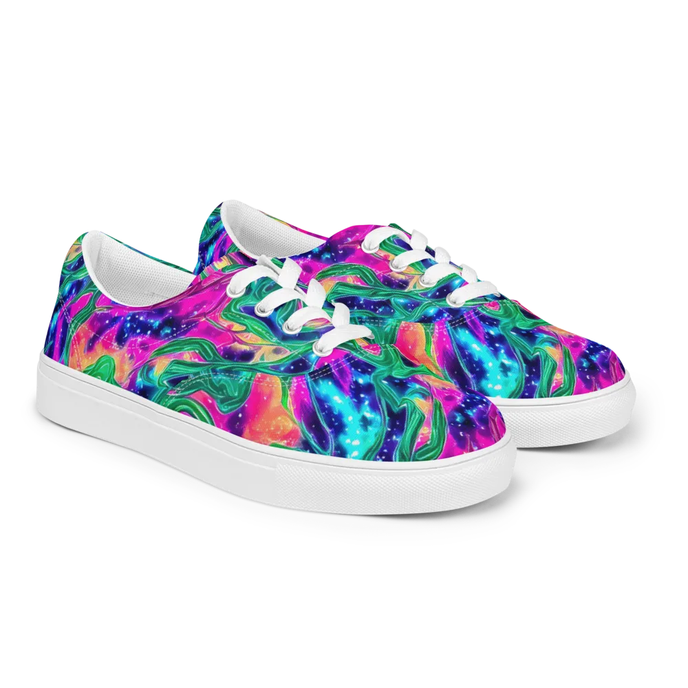 Hypercolor Oasis on Men's Lace-Up Canvas Shoes — Right Front