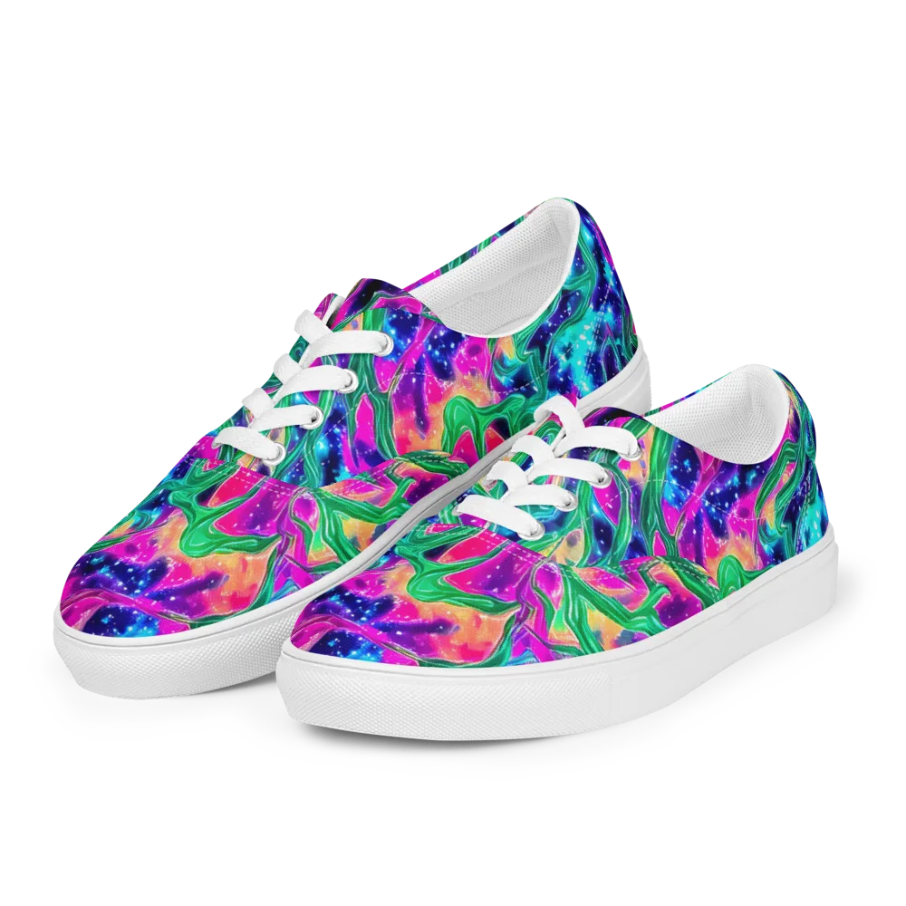 Hypercolor Oasis on Men's Lace-Up Canvas Shoes — Left Front