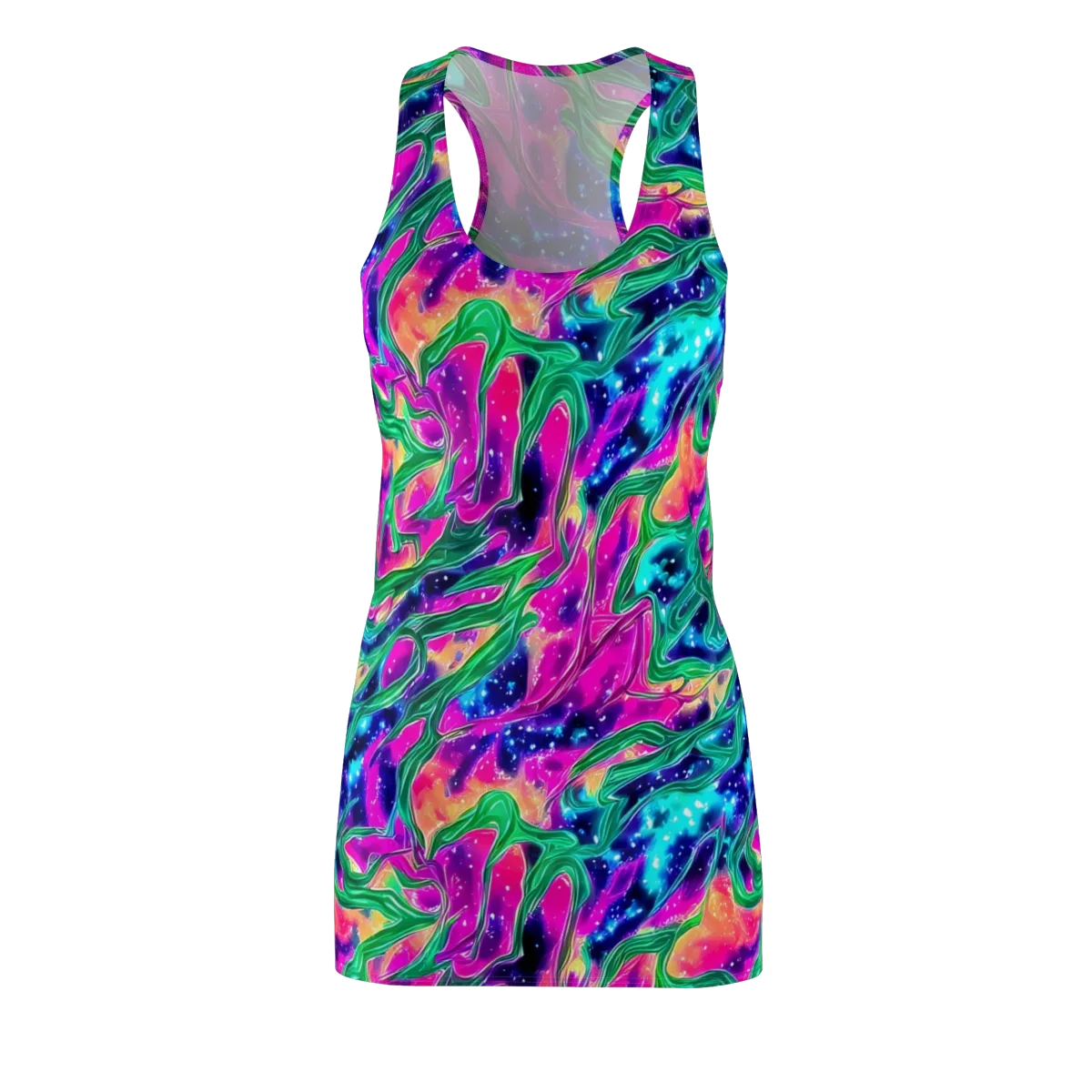 Hypercolor Oasis on Racerback Dress — Front
