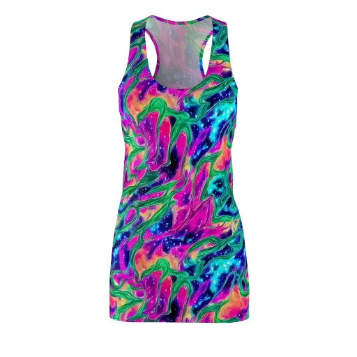 Hypercolor Oasis on a Racerback Dress