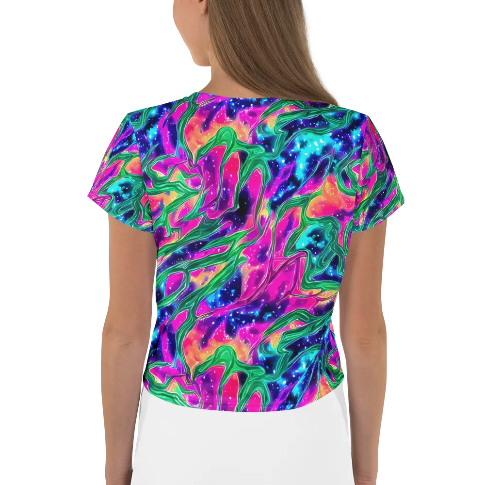 Hypercolor Oasis on Crop Tee — Back