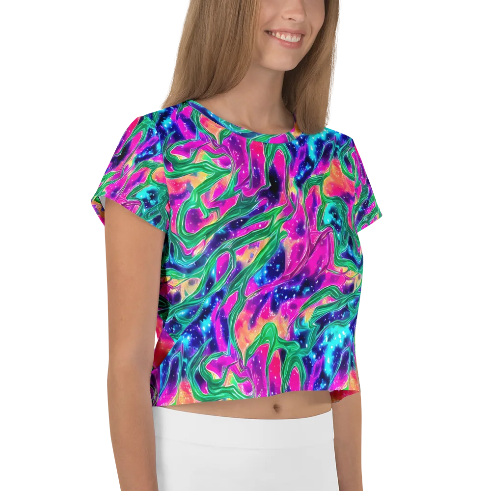 Hypercolor Oasis on Crop Tee — Right