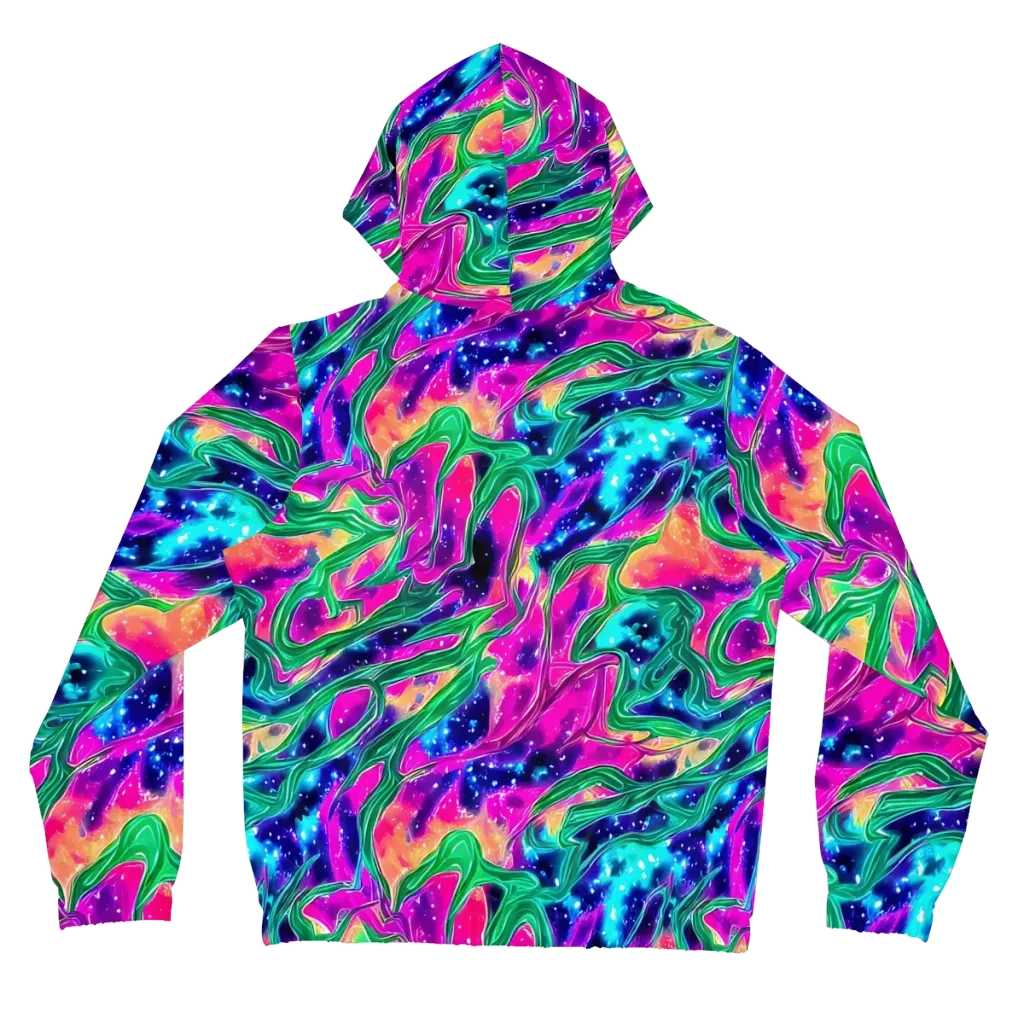 Hypercolor Oasis on Women's Full-Zip Hoodie — Back