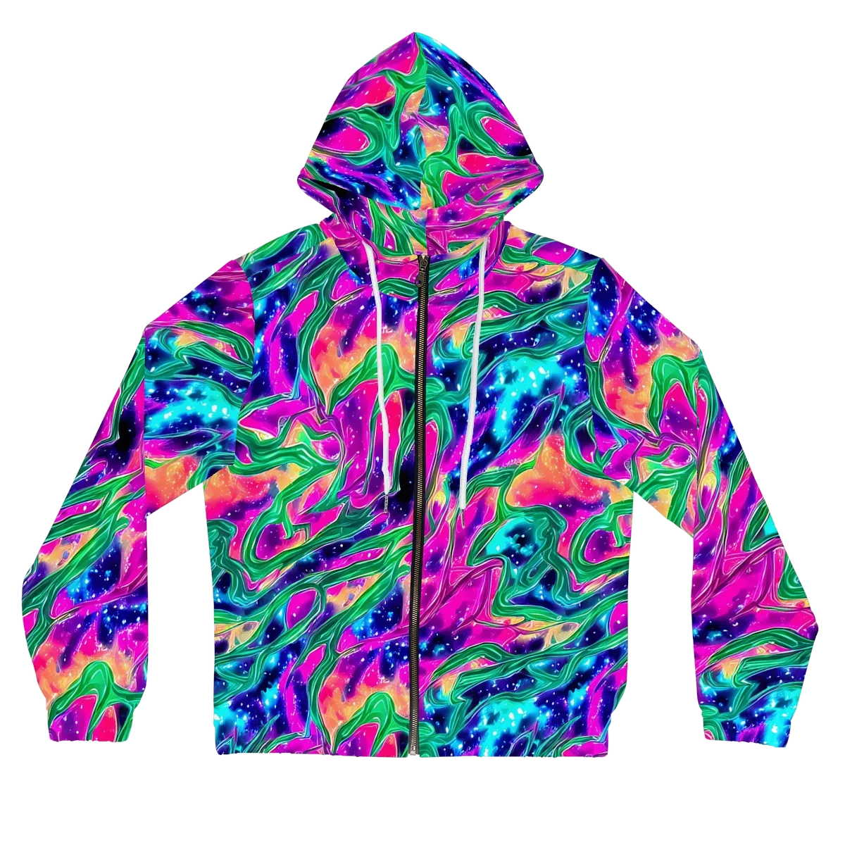 Hypercolor Oasis on Women's Full-Zip Hoodie — Front