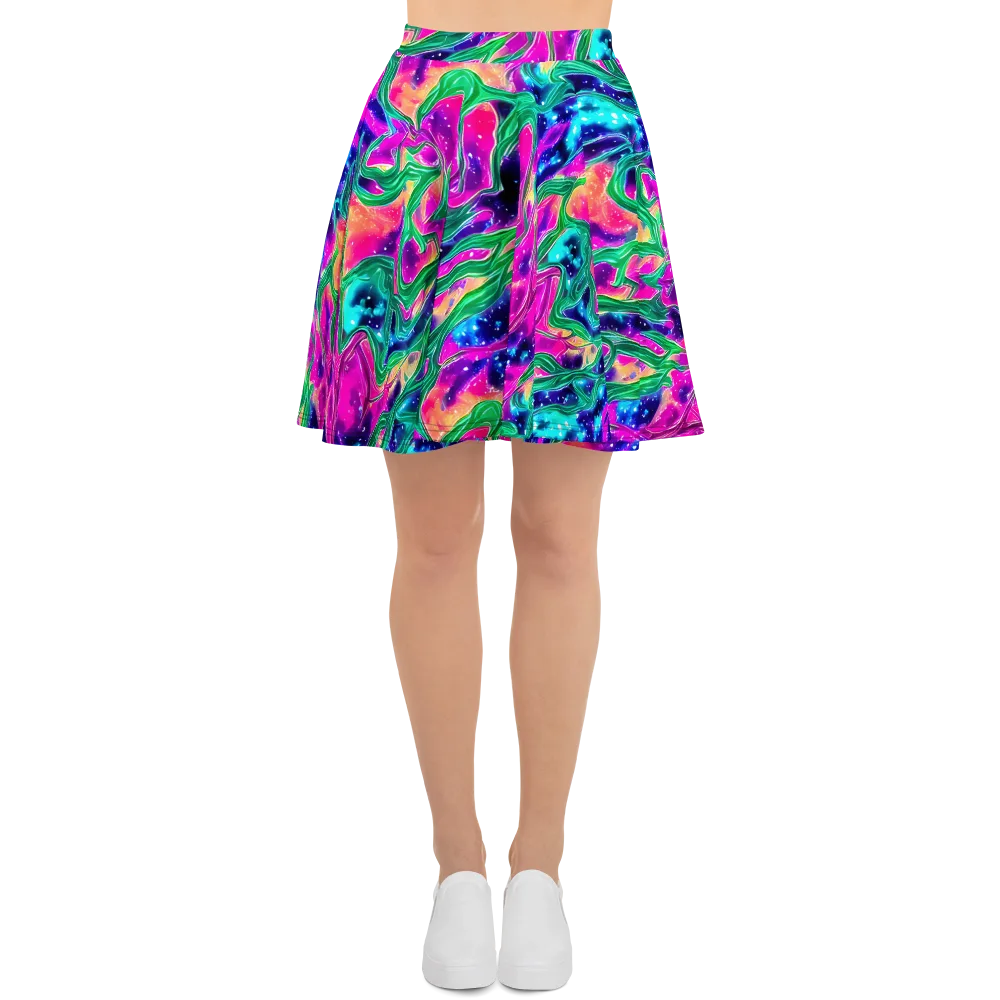 Hypercolor Oasis on Skater Skirt — Front
