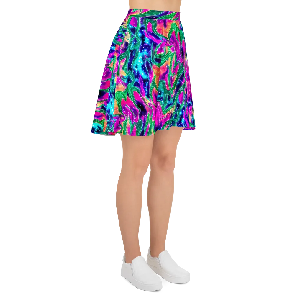 Hypercolor Oasis on Skater Skirt — Right