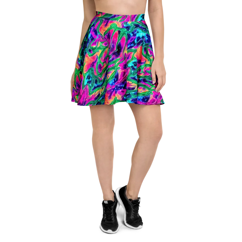Hypercolor Oasis on Skater Skirt — Front