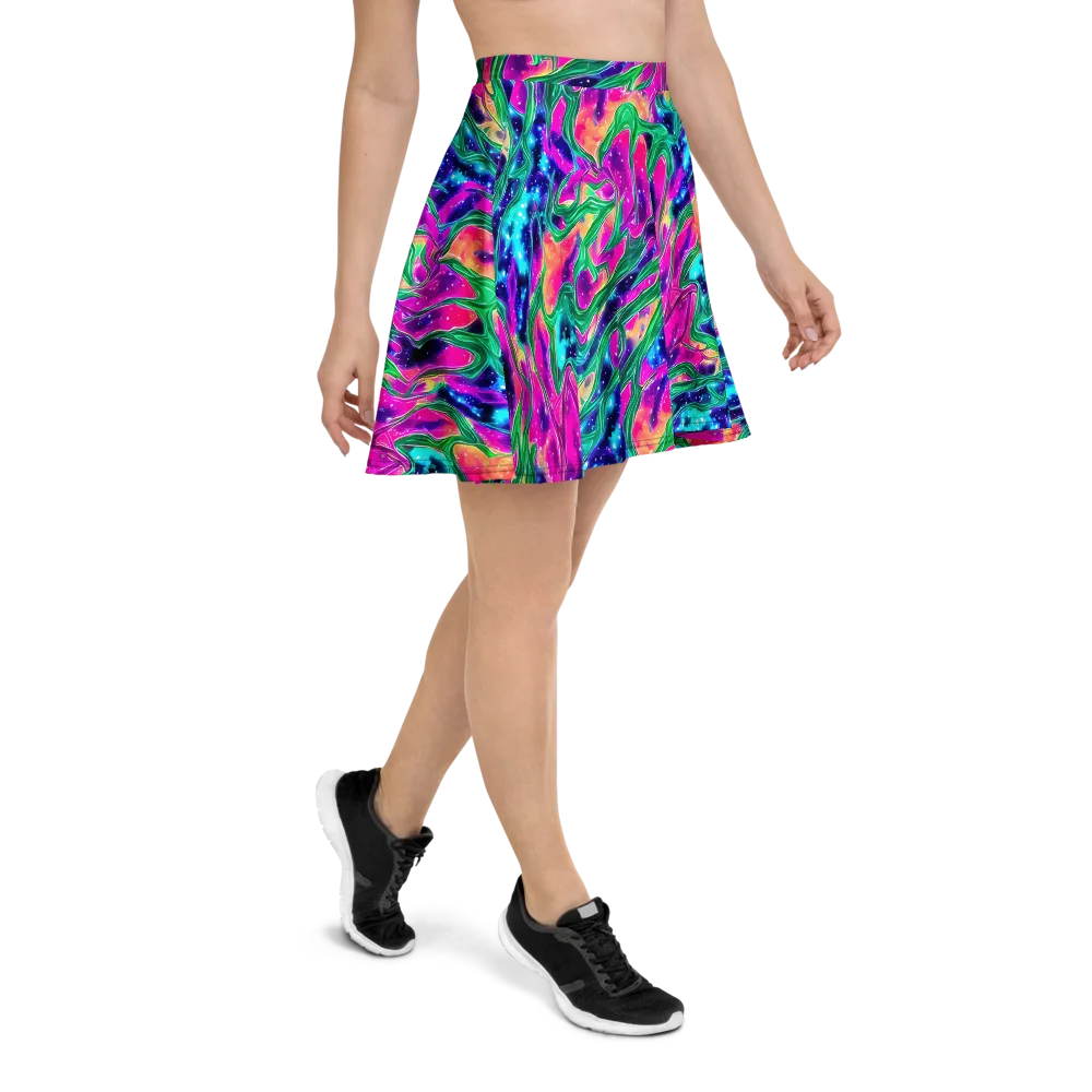 Hypercolor Oasis on Skater Skirt — Right