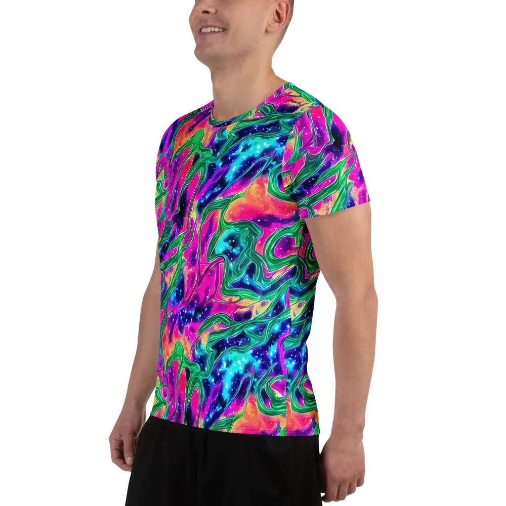 Hypercolor Oasis on Men's Athletic T-Shirt — Left
