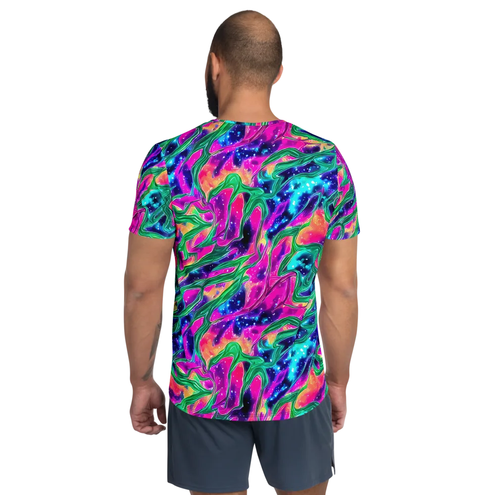 Hypercolor Oasis on Men's Athletic T-Shirt — Back