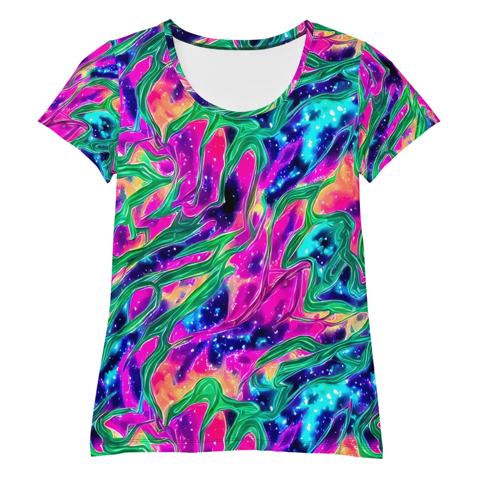 Hypercolor Oasis on Women's Athletic T-Shirt — Front