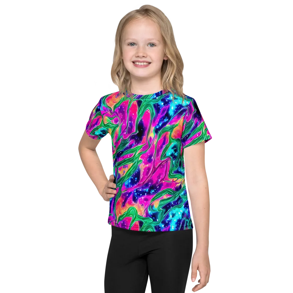 Hypercolor Oasis on Kids Crew Neck T-Shirt — Front