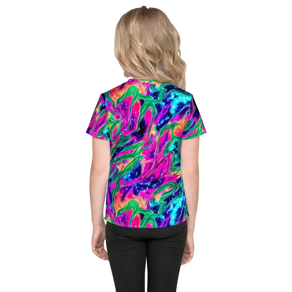 Hypercolor Oasis on Kids Crew Neck T-Shirt — Back