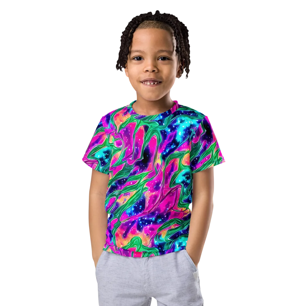 Hypercolor Oasis on Kids Crew Neck T-Shirt — Front
