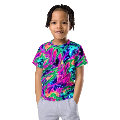 Hypercolor Oasis on a Kids Crew Neck T-Shirt