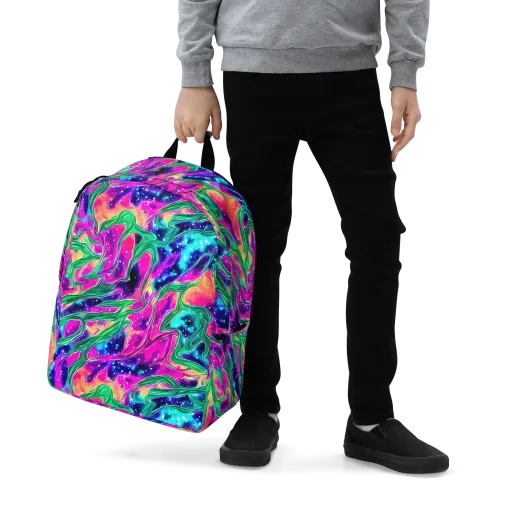 Hypercolor Oasis on a Minimalist Backpack