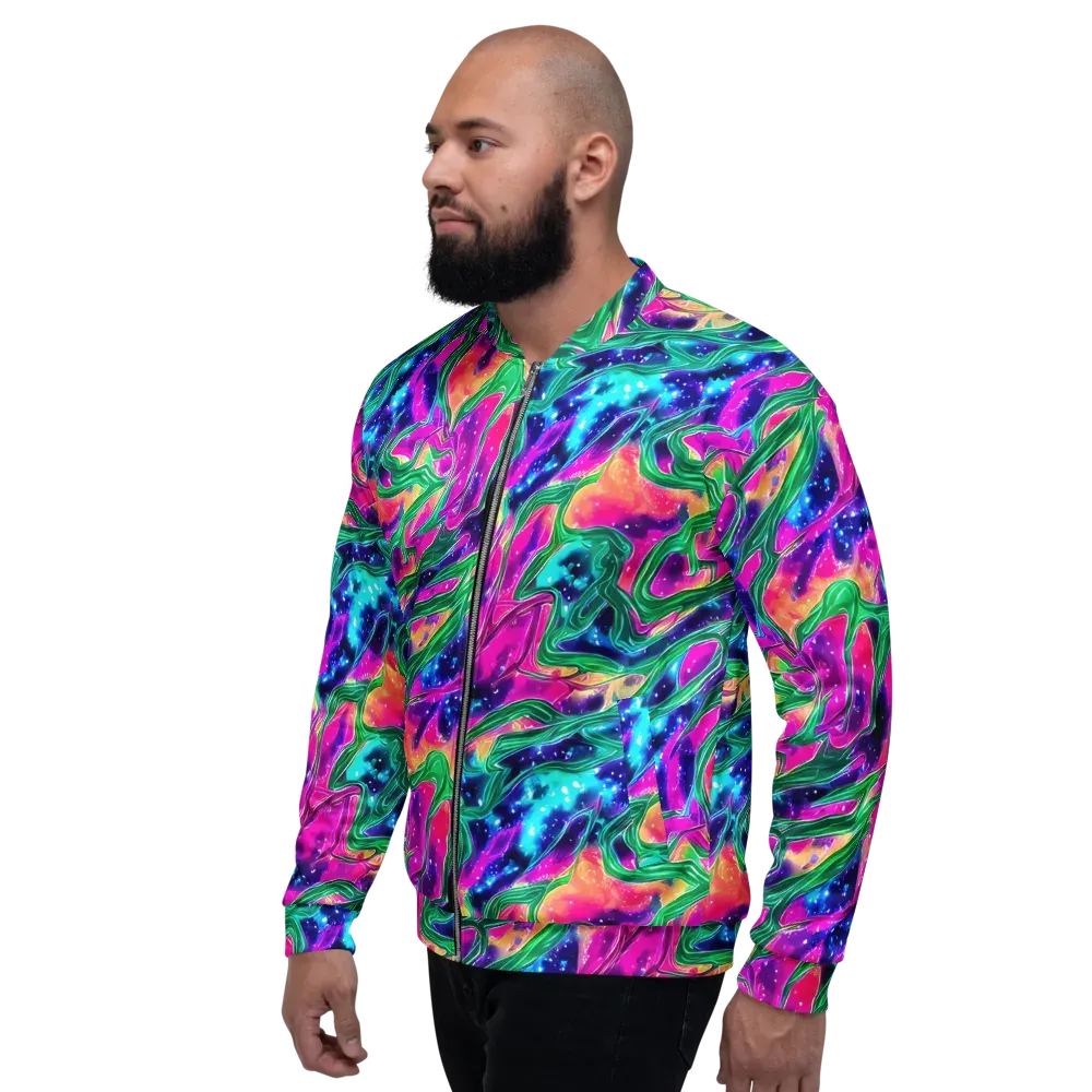 Hypercolor Oasis on Bomber Jacket — Left