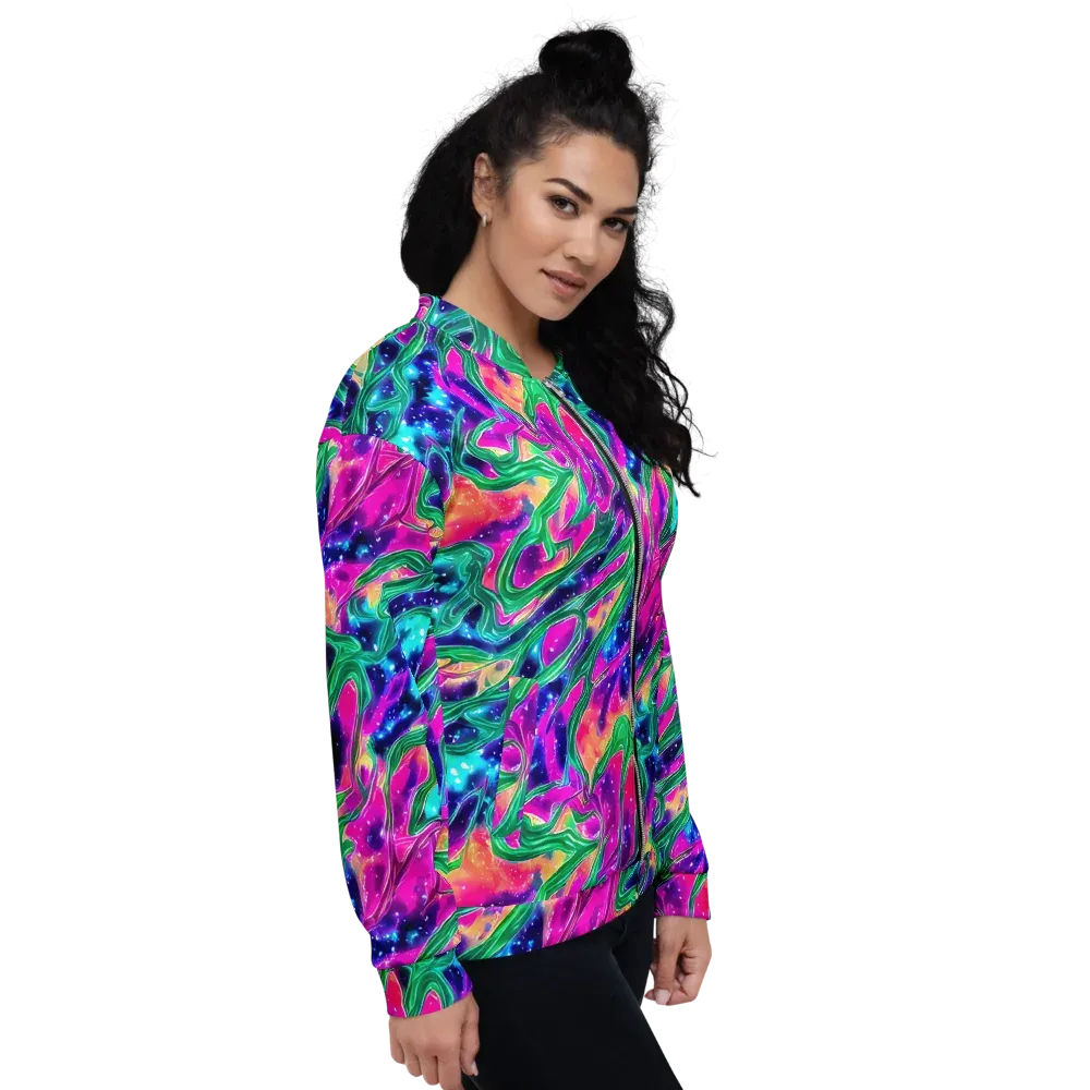 Hypercolor Oasis on Bomber Jacket — Right