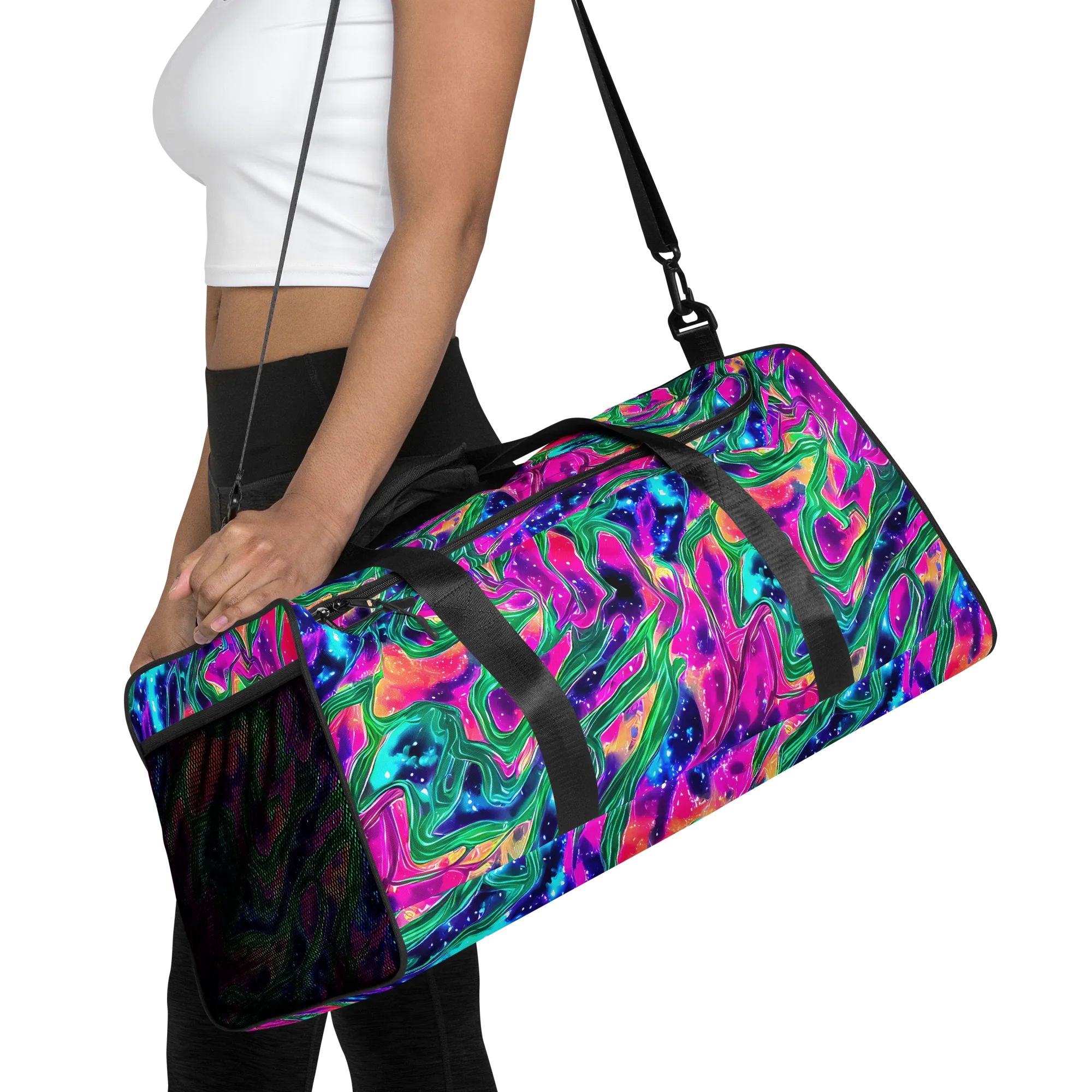 Hypercolor Oasis on Duffle Bag — Front