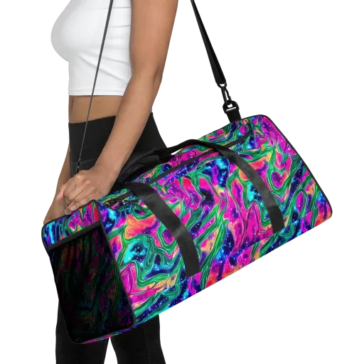 Hypercolor Oasis on a Duffle Bag