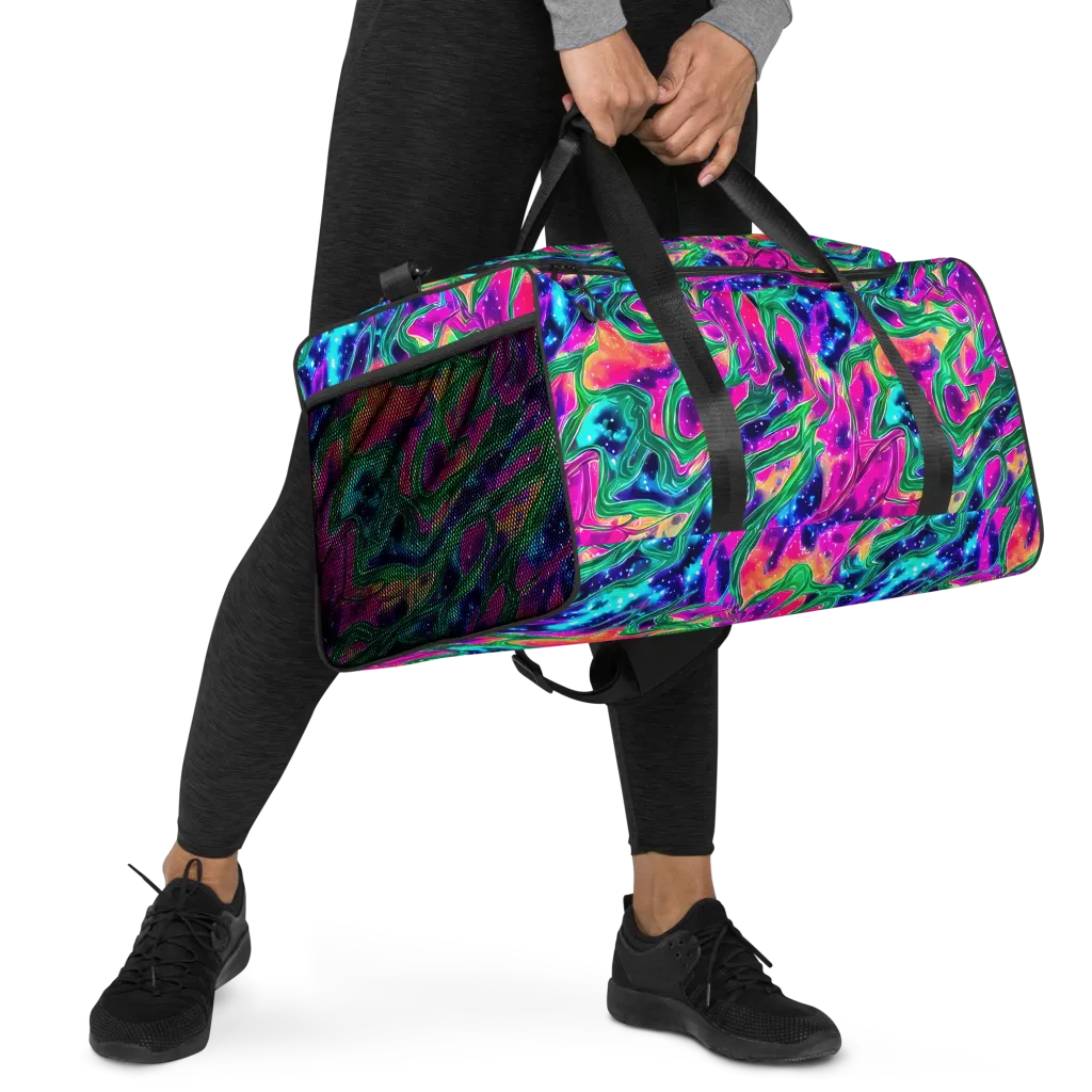 Hypercolor Oasis on Duffle Bag — Right Front
