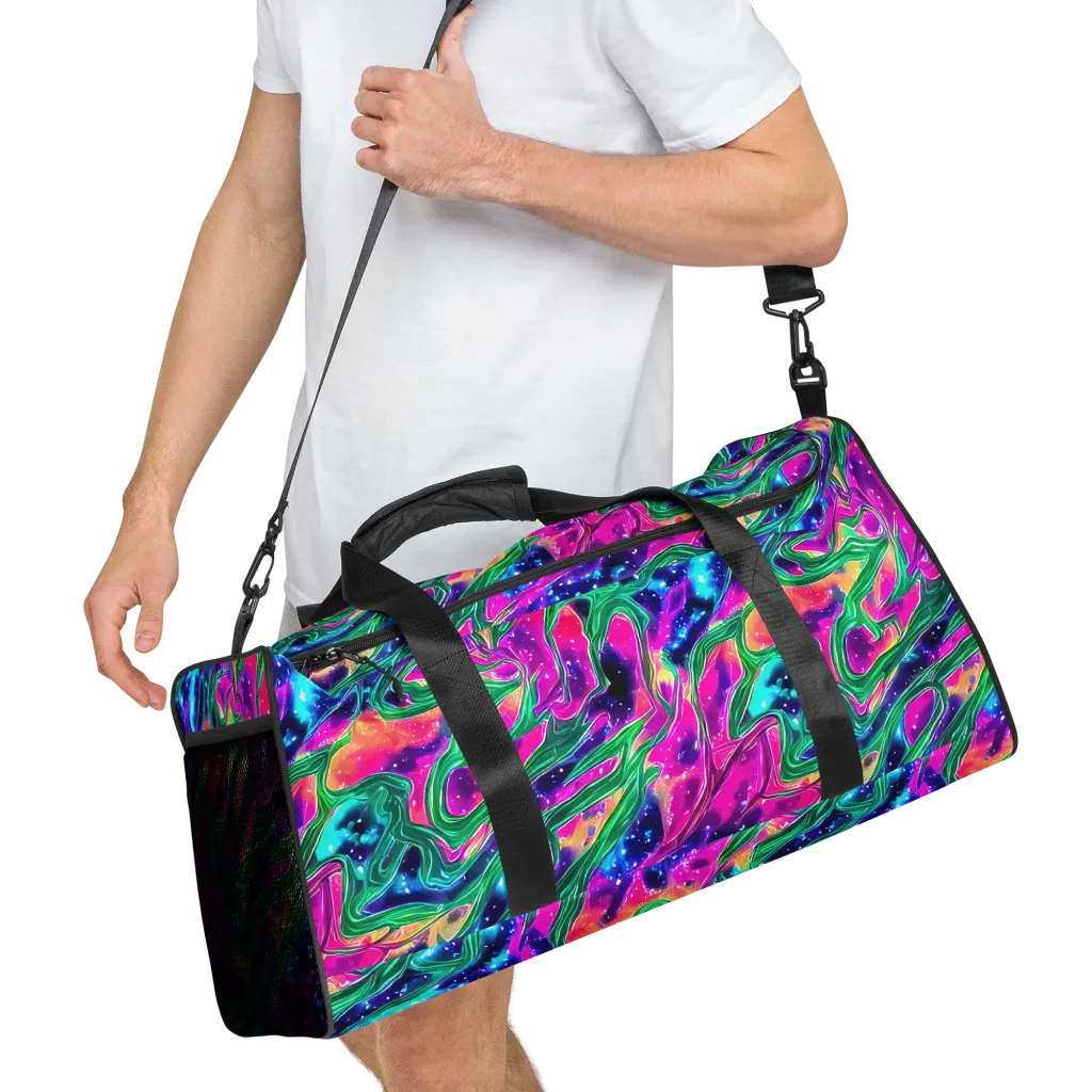 Hypercolor Oasis on Duffle Bag — Right Front