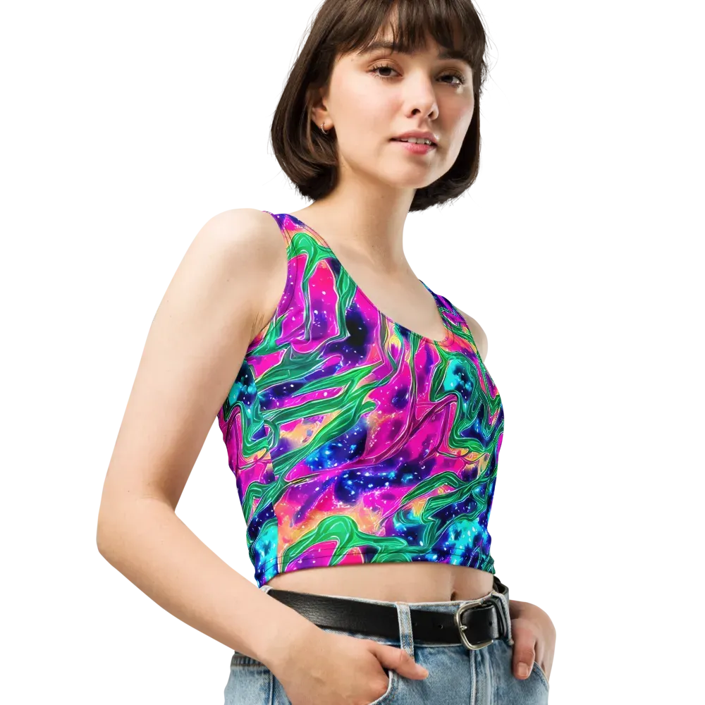 Hypercolor Oasis on Crop Top — Right Front