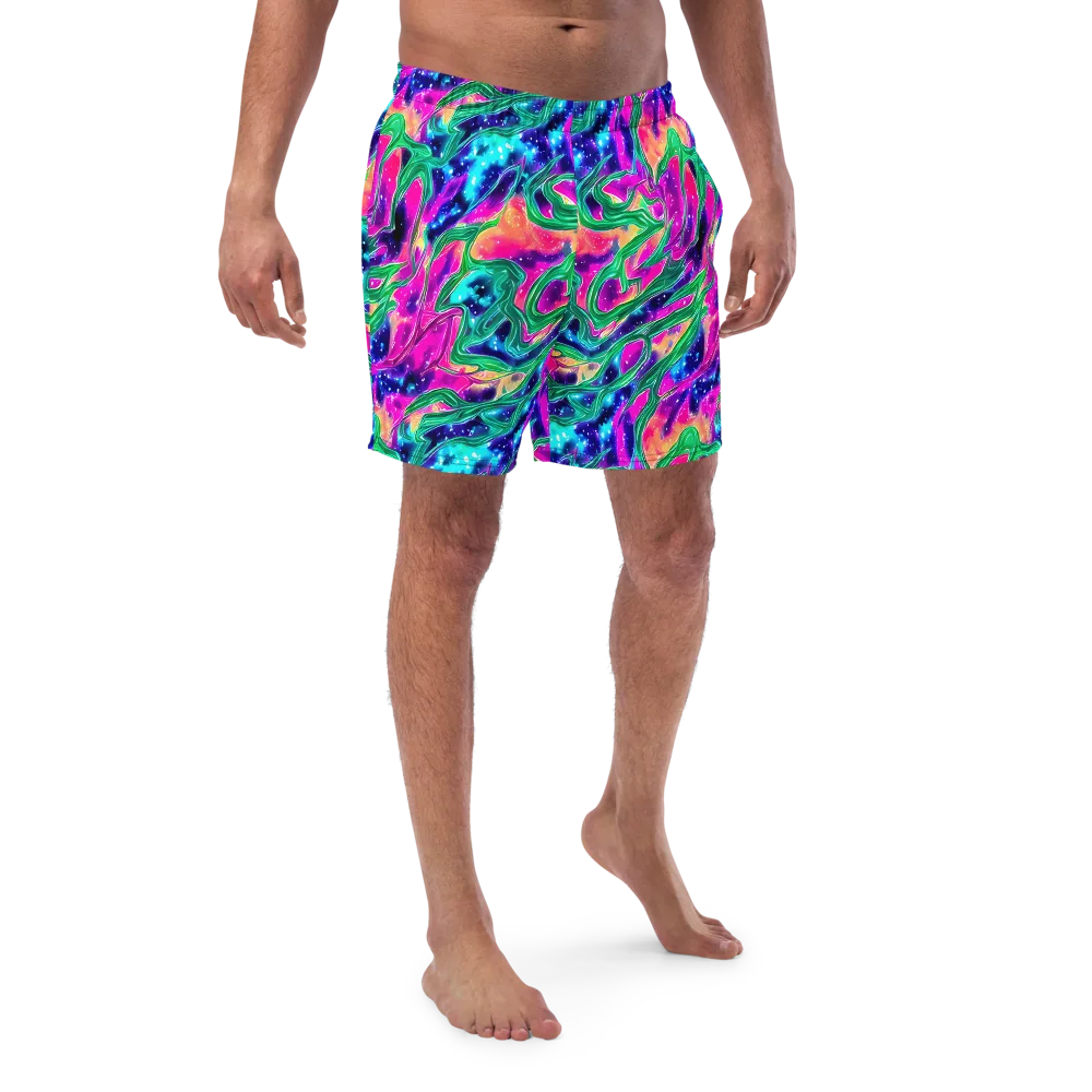 Hypercolor Oasis on Swim Trunks — Front
