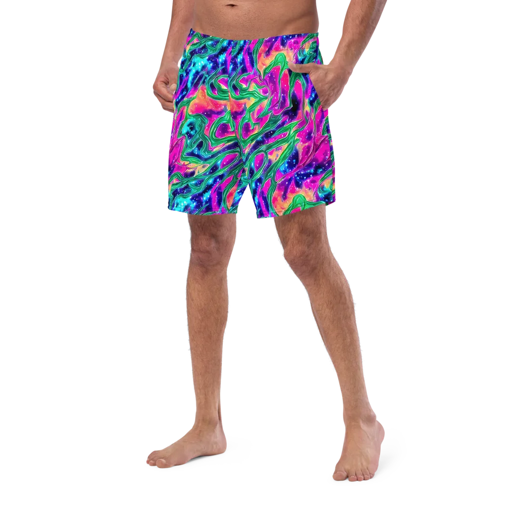 Hypercolor Oasis on Swim Trunks — Left Front