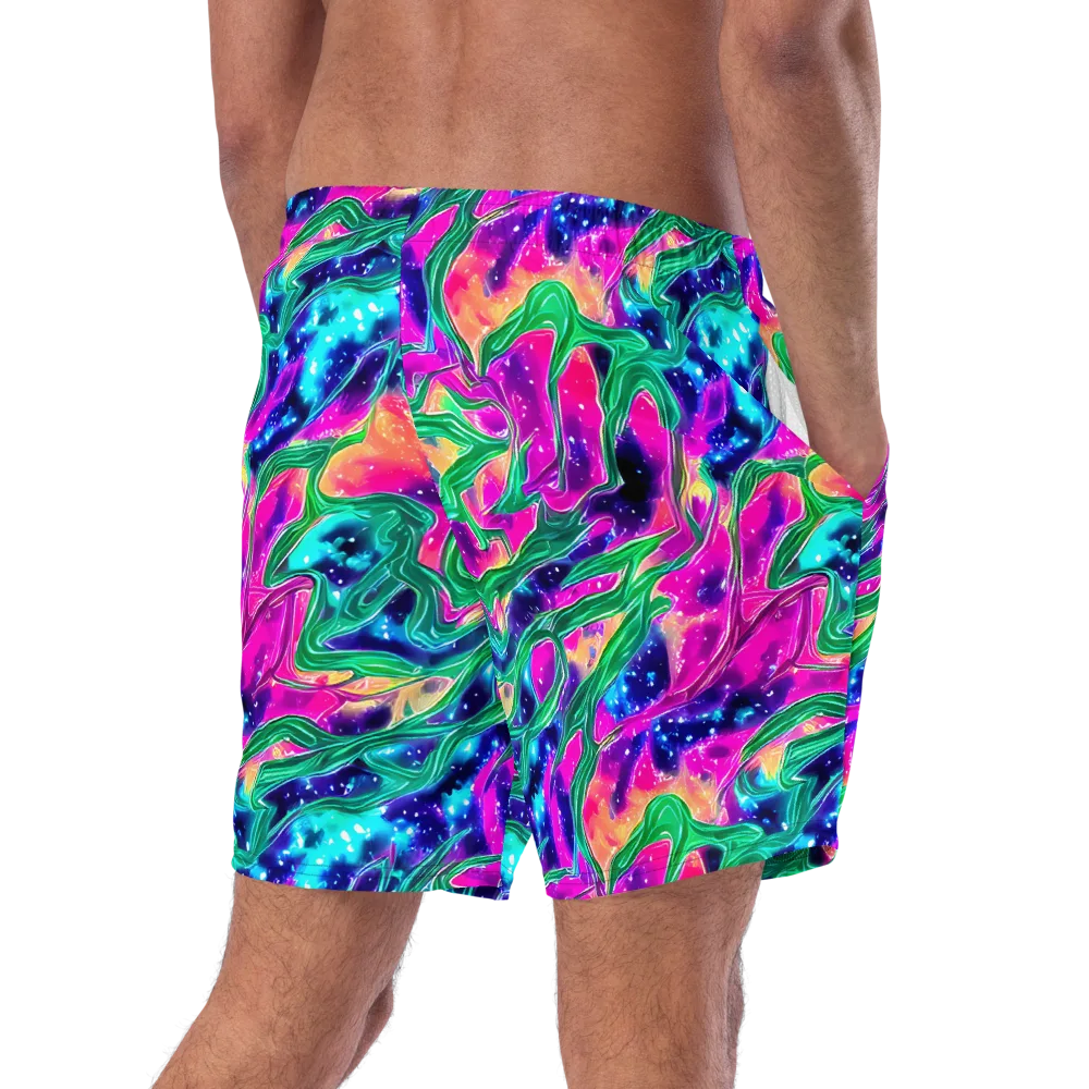 Hypercolor Oasis on Swim Trunks — Right Back