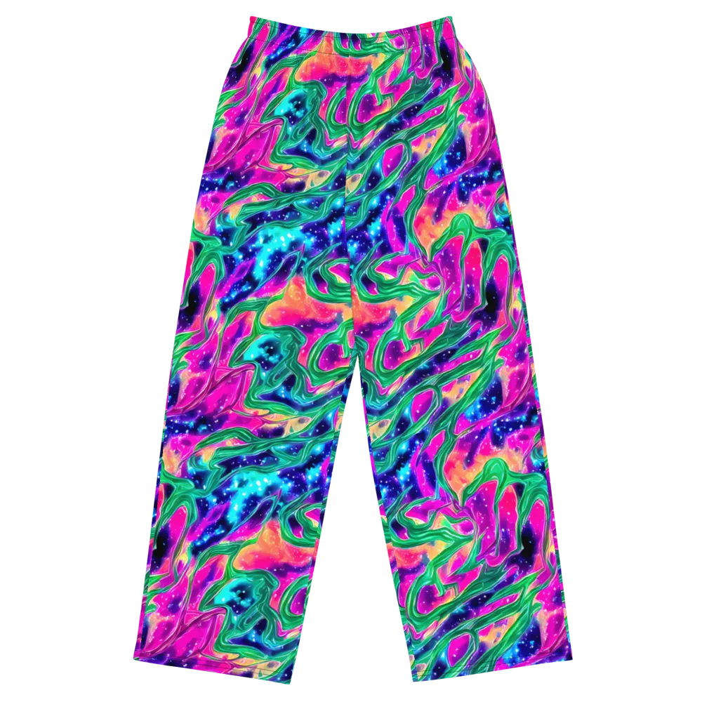 Hypercolor Oasis on Wide-Leg Pants — Front