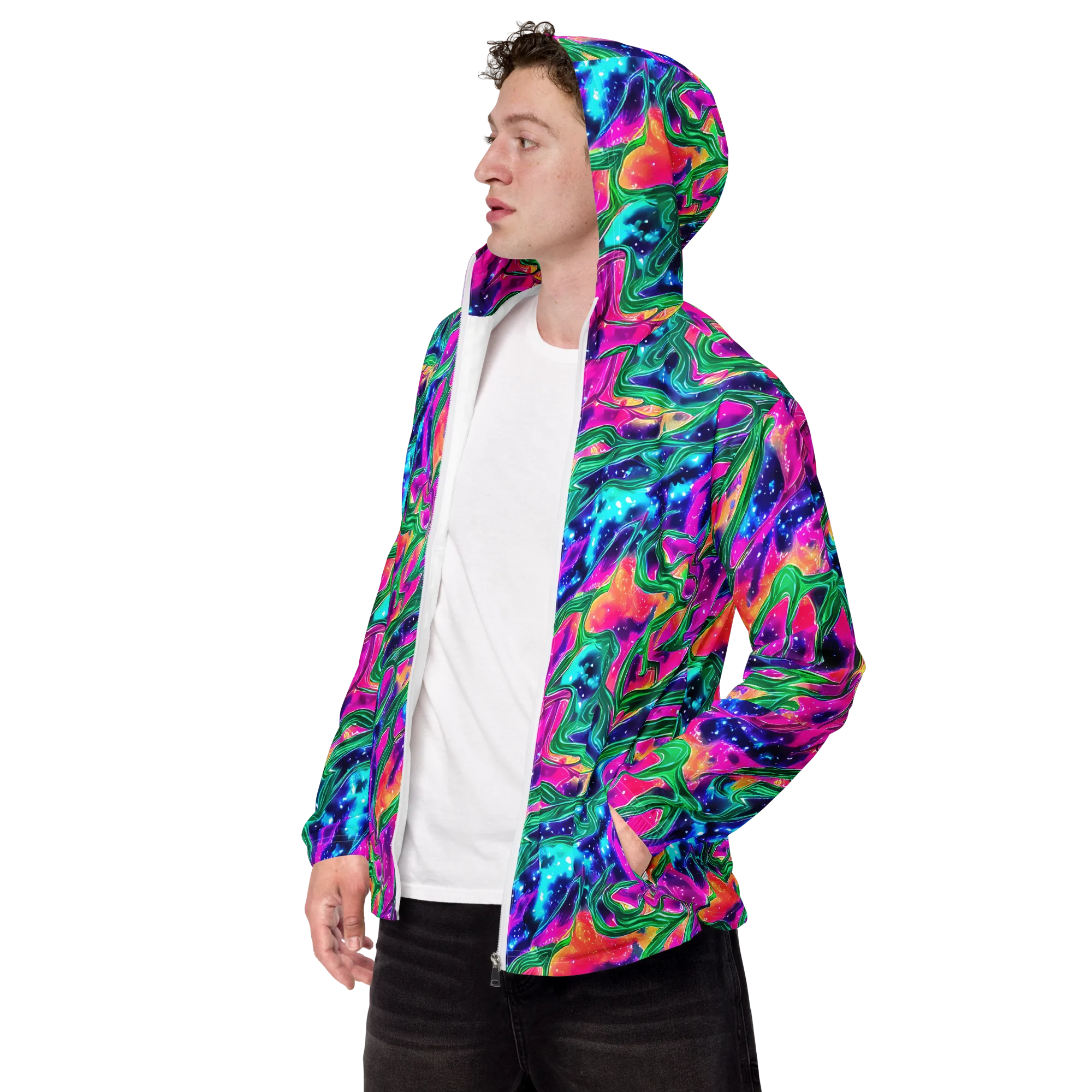 Hypercolor Oasis on Men's Windbreaker — Left Front
