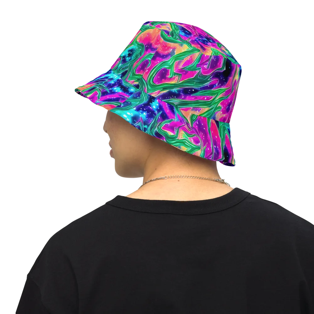 Hypercolor Oasis on Reversible Bucket Hat — Back Inside
