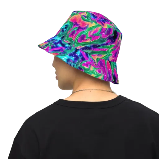Hypercolor Oasis on a Reversible Bucket Hat