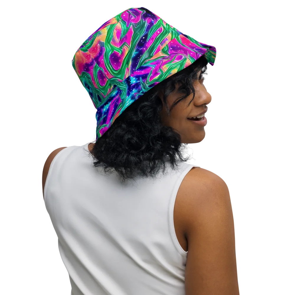 Hypercolor Oasis on Reversible Bucket Hat — Right Outside
