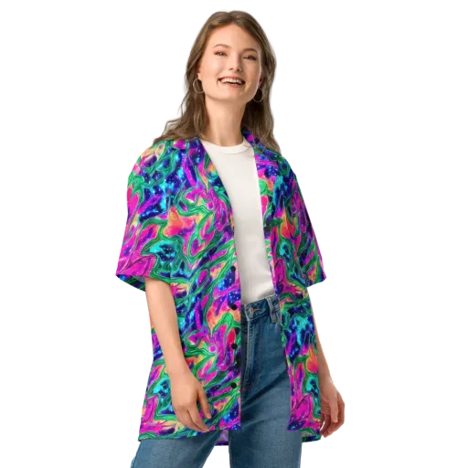 Hypercolor Oasis on a Button Shirt