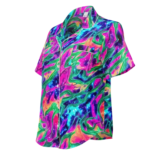 Hypercolor Oasis on a Women's Short Sleeve Pajama Top